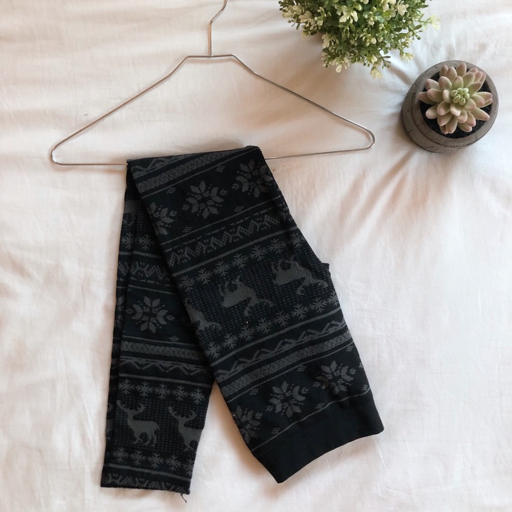 Reindeer Fleece Leggings Kohl’s (black)